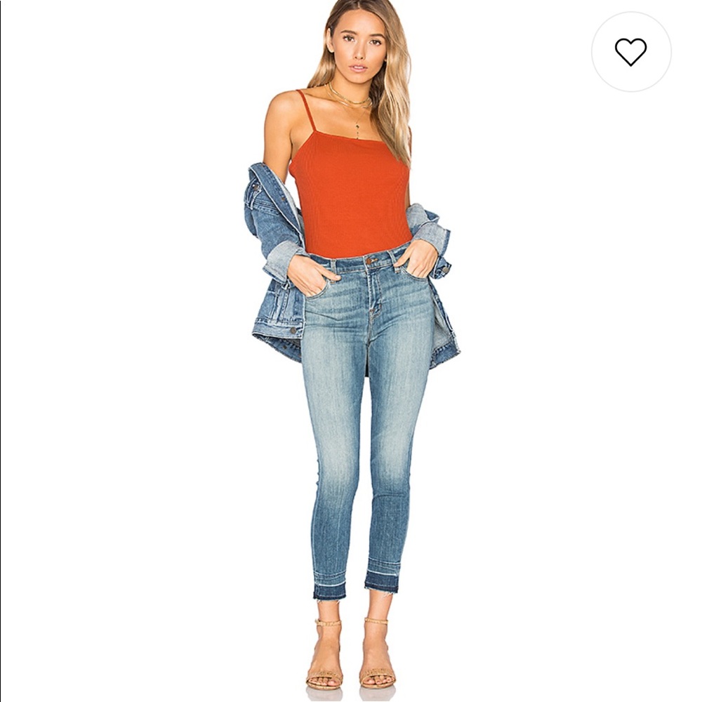 Jbrand Alana corrupted denim jeans 25 light hem